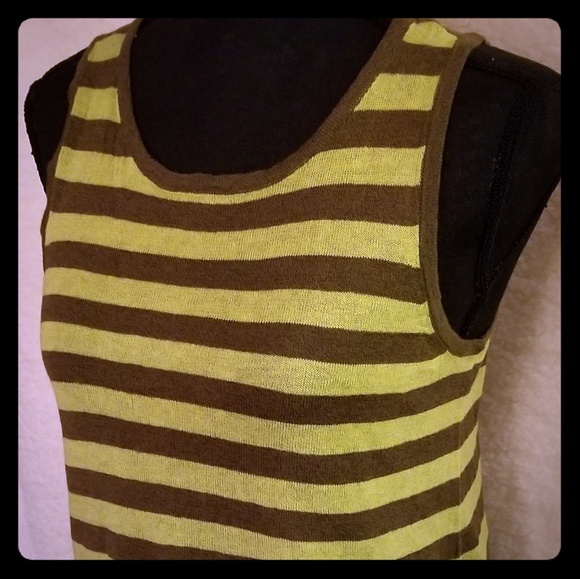 Michael Kors Tops - Michael Kors*Hi/Lo Striped Tank